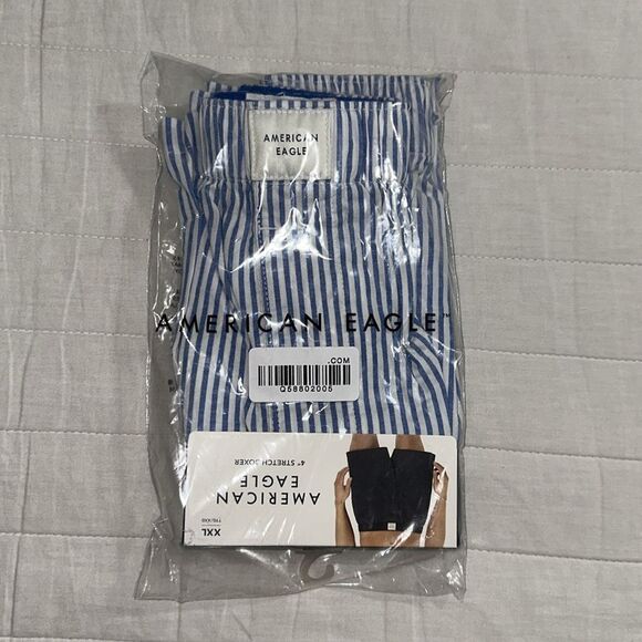 AE Men’s Classic Blue Stripe Stretch Boxer Short - Picture 6 of 9